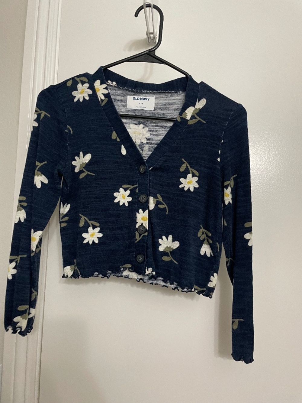 Floral girls cardigan